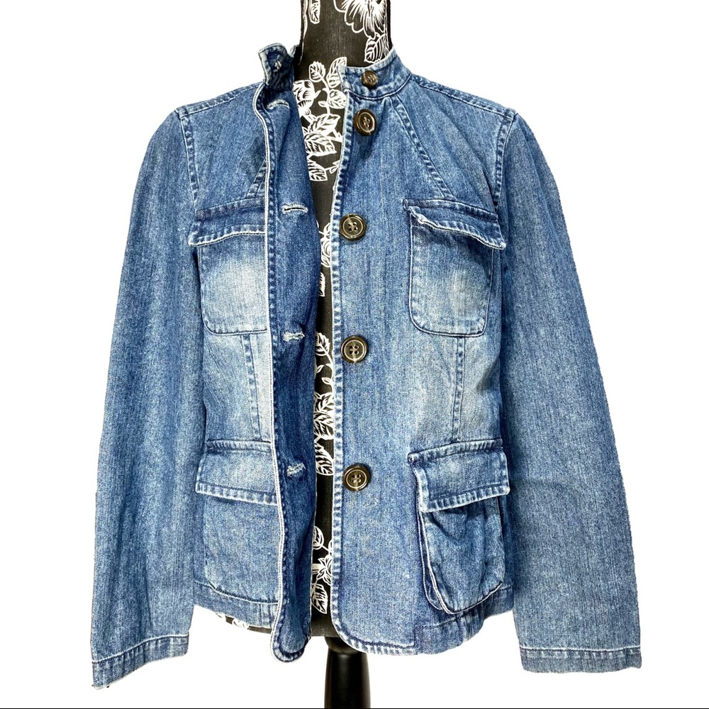 Liz Claiborne Denim Jean Trucker Jacket